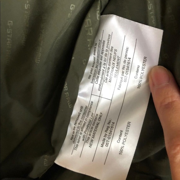 G-Star Raw BLACK Whistler Hooded Bomber - Picture 14 of 15